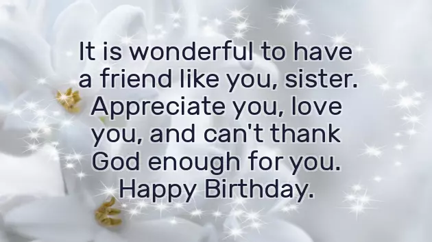 Happy Birthday Wishes To Lovely Sister