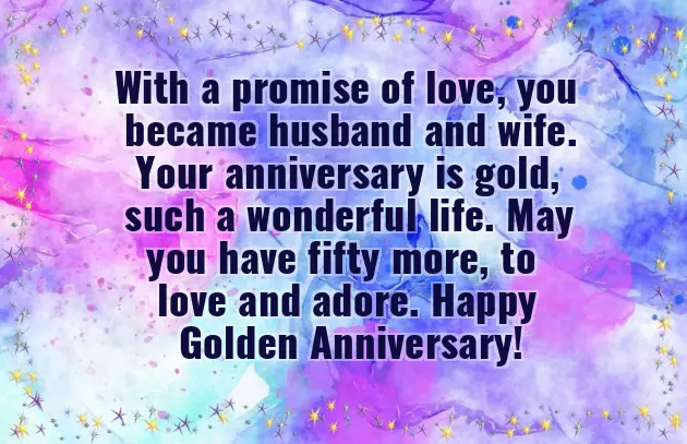 50Th Anniversary Wishes For Aunt And Uncle