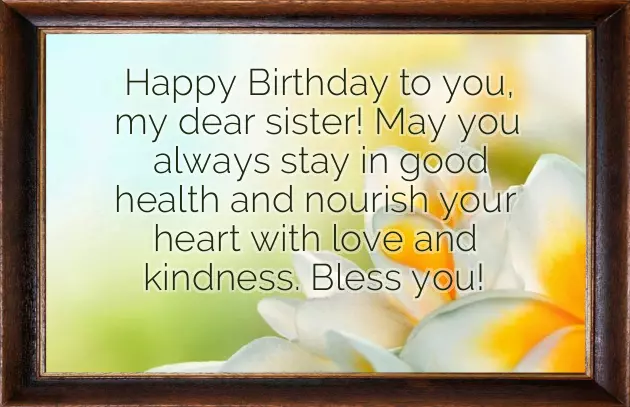 Sister Birthday Wishes For Sister