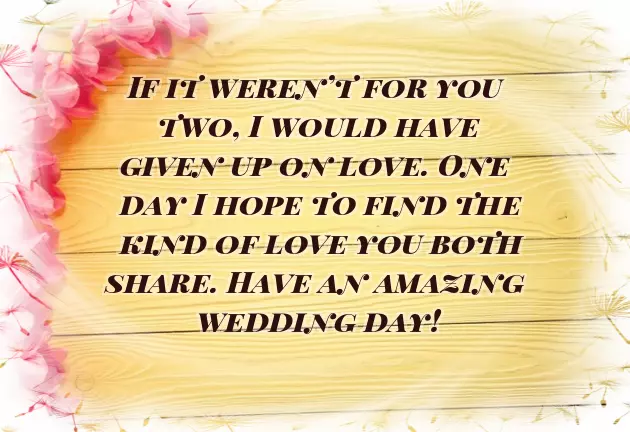 Wishes To Newly Wed
