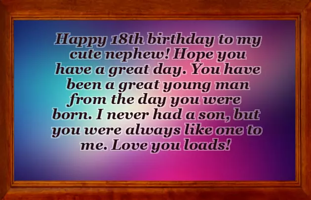 Birthday Wording For Nephew