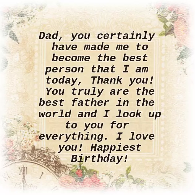 Happy Birthday Dad Words Happy Birthday Dad Words