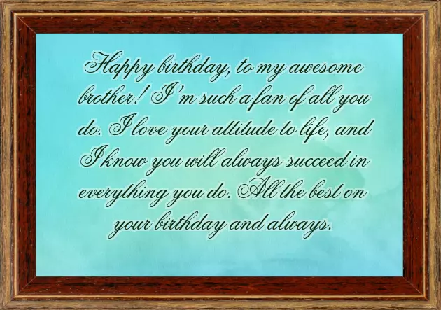 Best Wishes On Brother Birthday