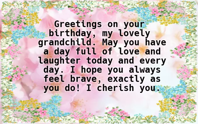 Happy 4 Birthday Granddaughter