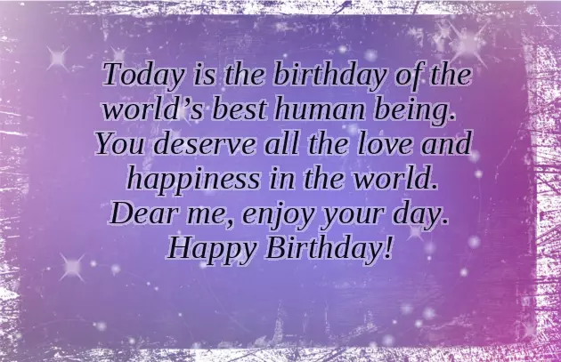 Birthday Greetings For Myself