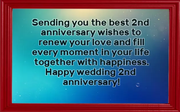 2Nd Year Anniversary Message