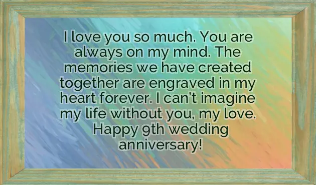 9 Years Wedding Anniversary Wishes For Husband