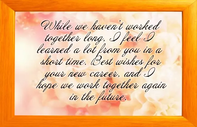 Best Wishes With Your Future Endeavors