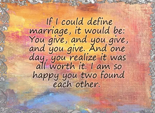 Short Wedding Message