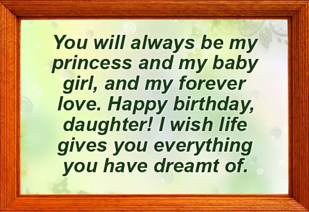 Happy Birthday For Daughter From Mom