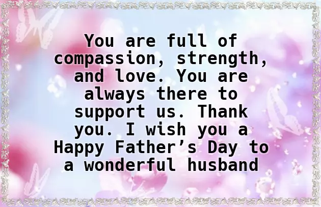 Wishing My Husband A Happy Father