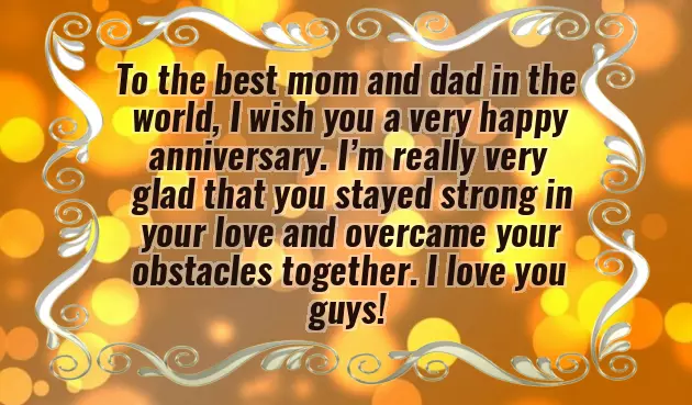 Silver Anniversary Message For Parents