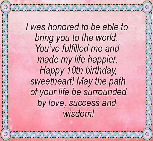 10 Years Birthday Wishes For My Daughter 10 Years Birthday Wishes For My Daughter