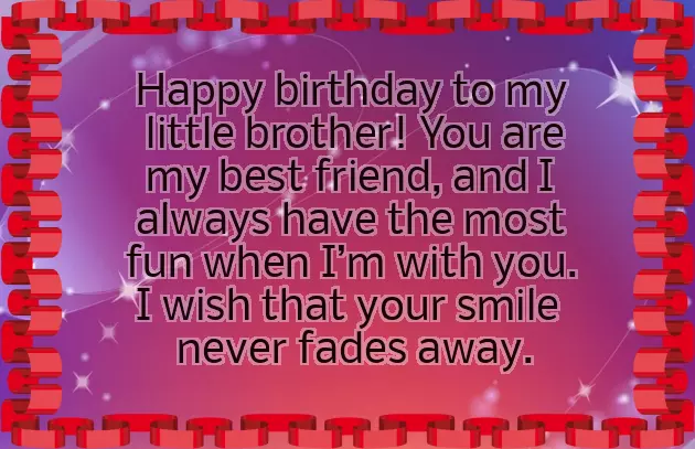 Sister Wishes To Brother Birthday