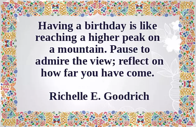Birthday Quotation