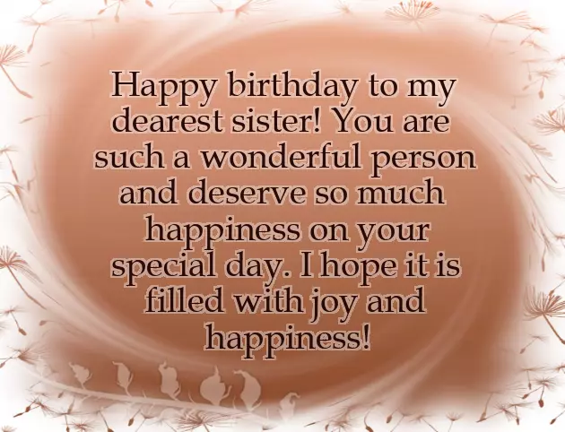 Birth Day Wishes For Sister