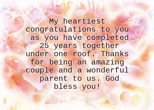 Best Wedding Anniversary Wishes To Parents