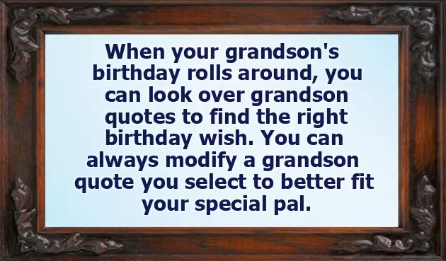 Free Grandson Birthday Wishes