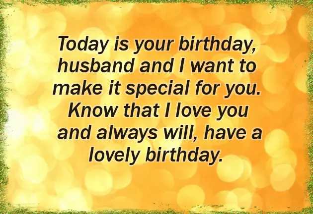 Happy Birthday Wishes For Husband In English