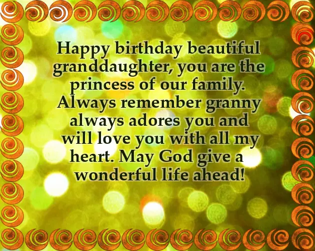 8Th Birthday Wishes For Granddaughter
