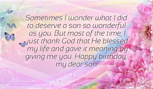 Best Happy Birthday Wishes To My Son