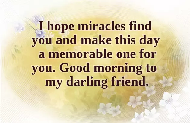 Special Morning Greetings