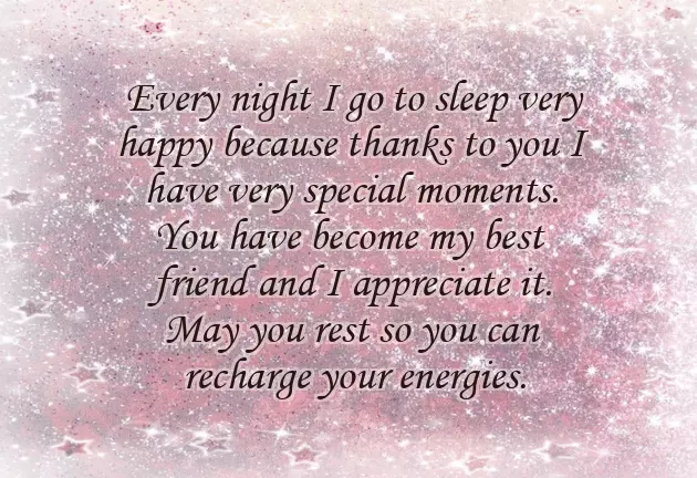 Good Night Wish For Best Friend