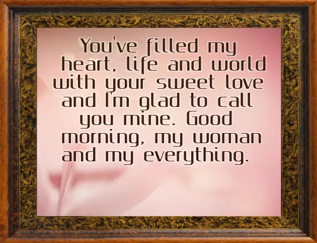 Good Morning Message To A Girlfriend