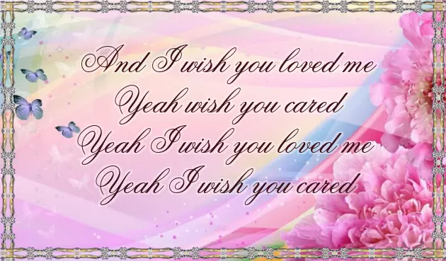 I Wish Someone Loved Me