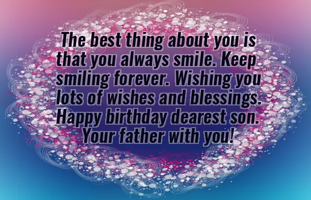 Happy Birthday Words To My Son