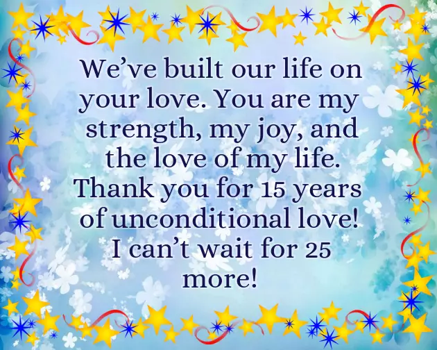 15Th Anniversary Quotes