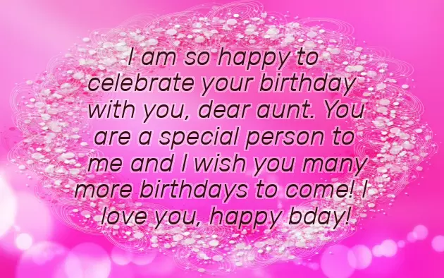 Special Aunt Birthday