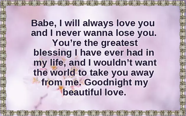 Good Night My Love Sweet Dreams