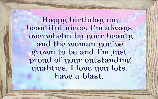 Happy Birthday Wishes For Teenage Niece