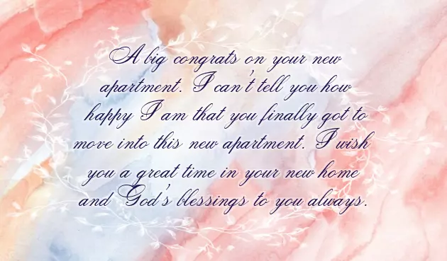 Congratulations On Your New Move Congratulations On Your New Move