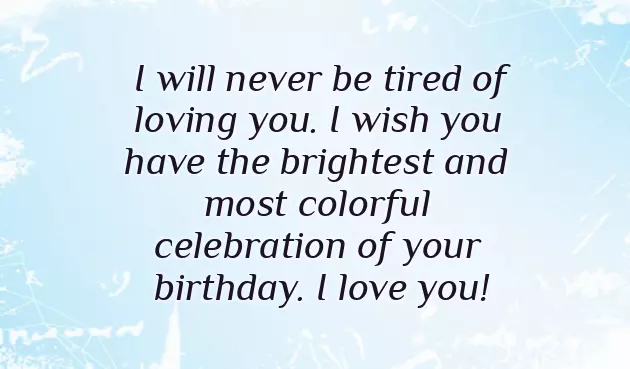 Birthday Greetings To My Love