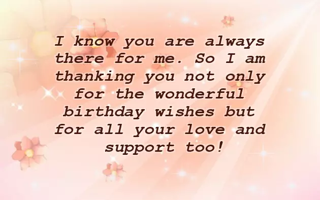 Thank You Note To Friends For Birthday Wishes