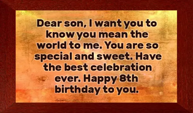 Happy Birthday Wishes For 8 Year Old Son Happy Birthday Wishes For 8 Year Old Son