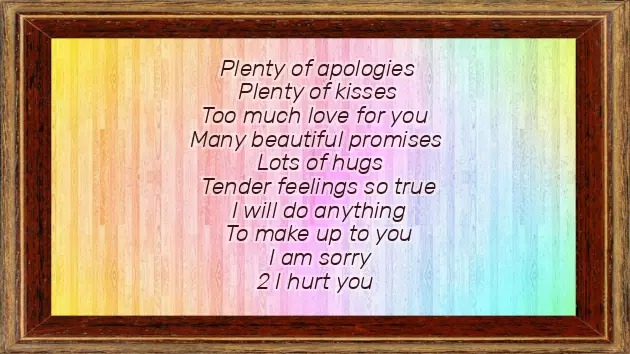 Sorry Poem For Girlfriend