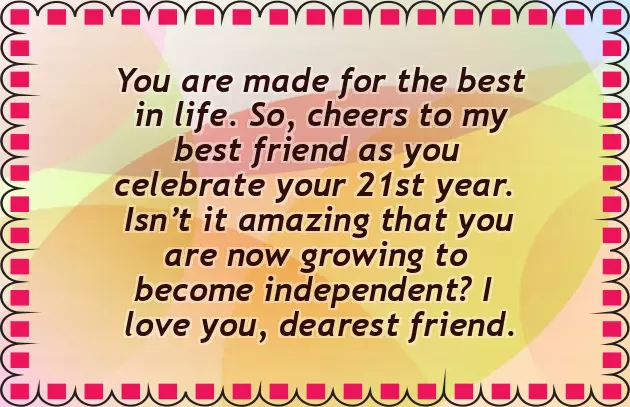 21St Birthday Greetings