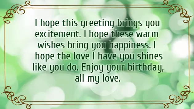 Birthday Quotes For Your Love