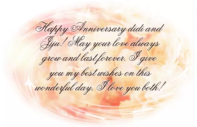 Anniversary Wish For Di And Jiju