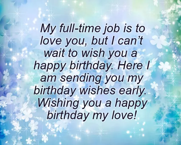 Advance Happy Birthday Wishes For Sister