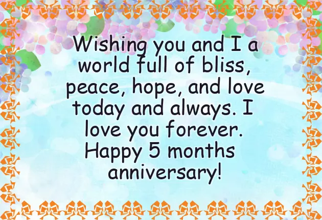 5Th Month Anniversary Quotes 5Th Month Anniversary Quotes