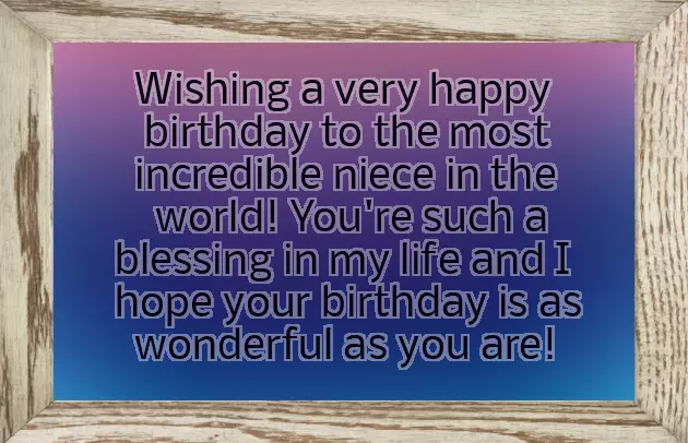 Happy Birthday To A Sweet Niece