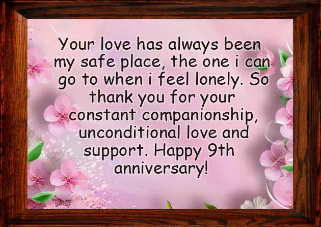 9Th Wedding Anniversary Wishes To Wife