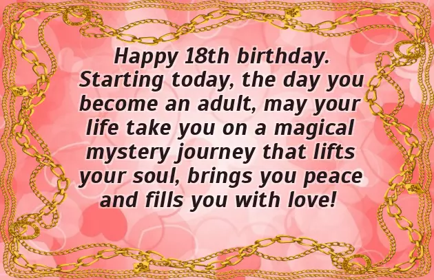 Birthday Wishes For Son On 18Th Birthday