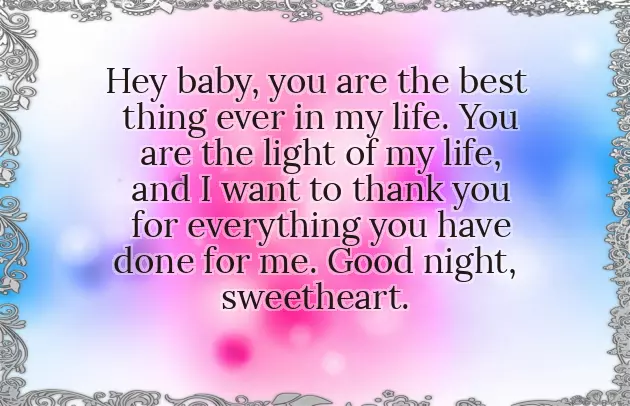 Goodnight Greetings For Her