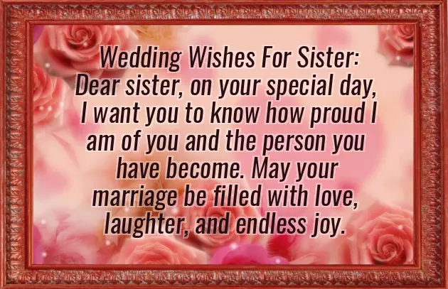 Wedding Greeting For Sister Wedding Greeting For Sister