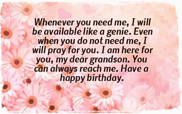 Grandparents Wishes For Grandson